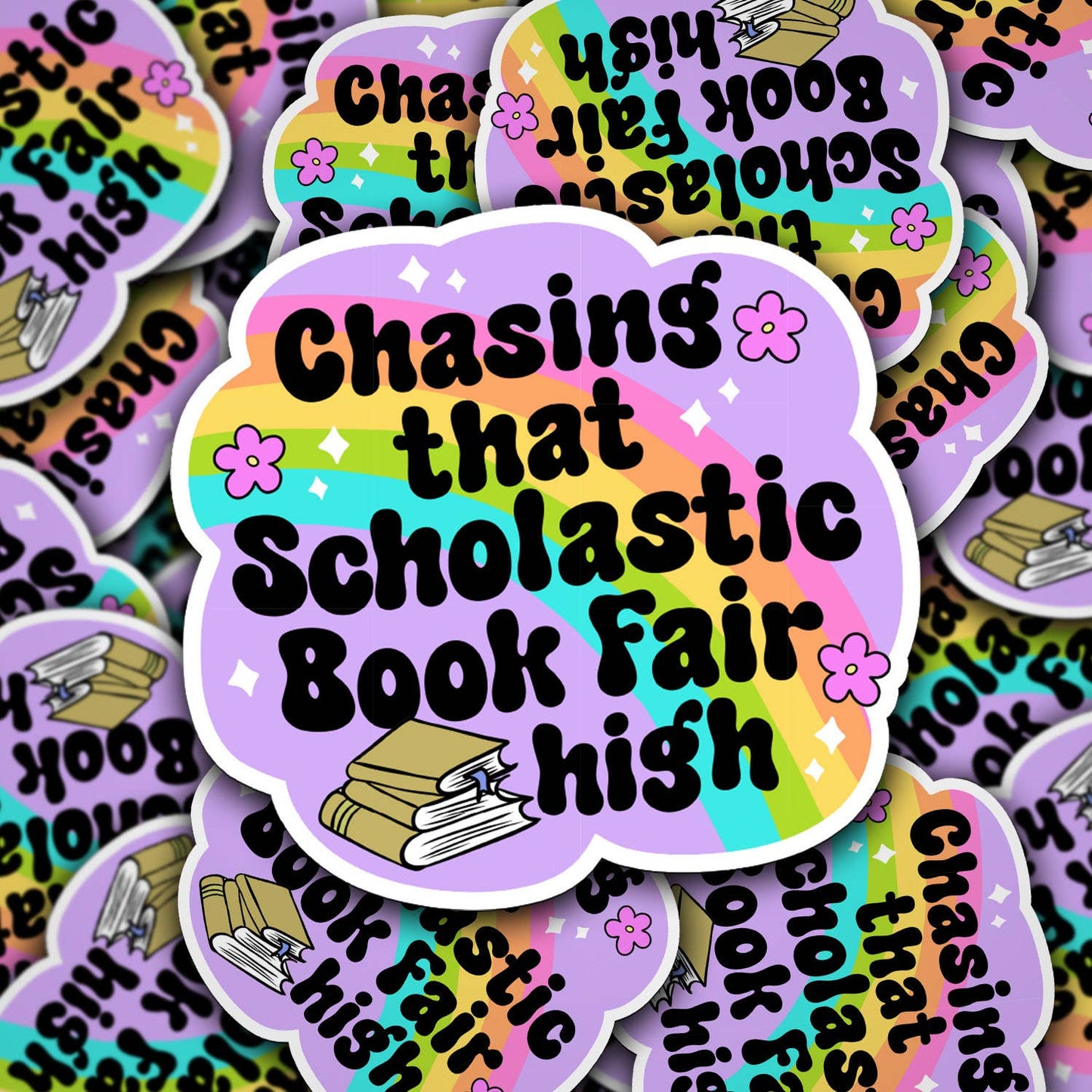 Sonny Rising - Vinyl Die Cut Decal Chasing That Scholastic Book Fair High