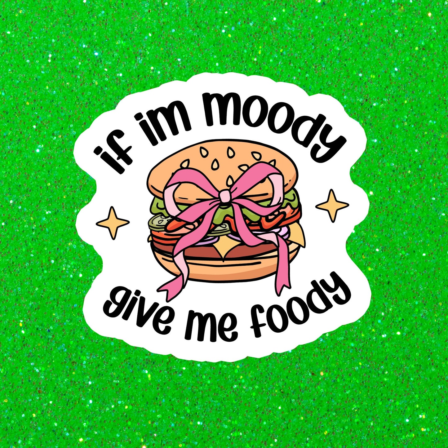 Stickers+ X Ashley Bexar - Food Hangry Relatable Funny Waterproof Vinyl Sticker