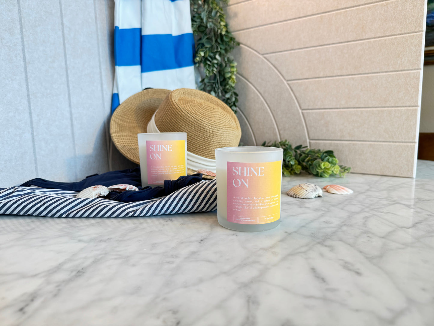 Shine On candle – bright coconut soy wax with citrus and sunshine notes by Graceful Garden Studio