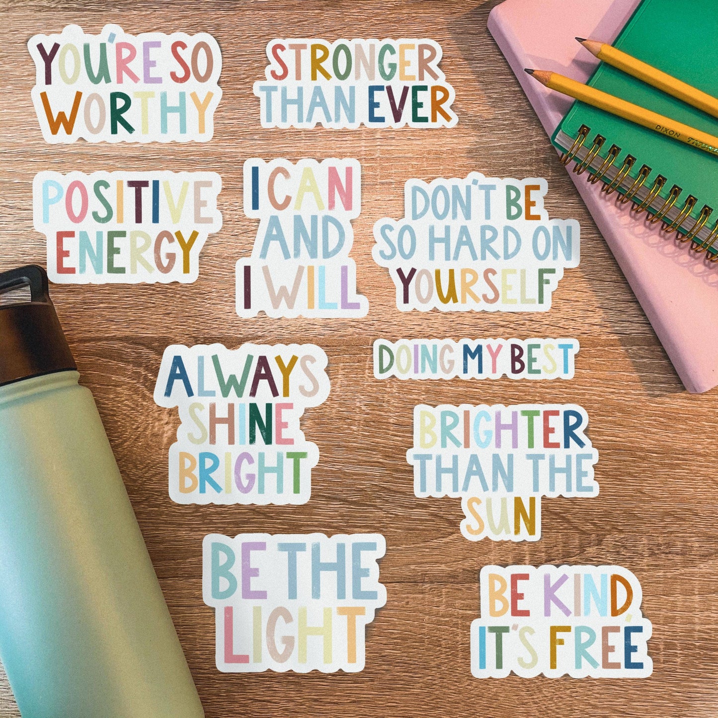 Big Moods - Be Kind, It's Free Positivity Lettering Sticker