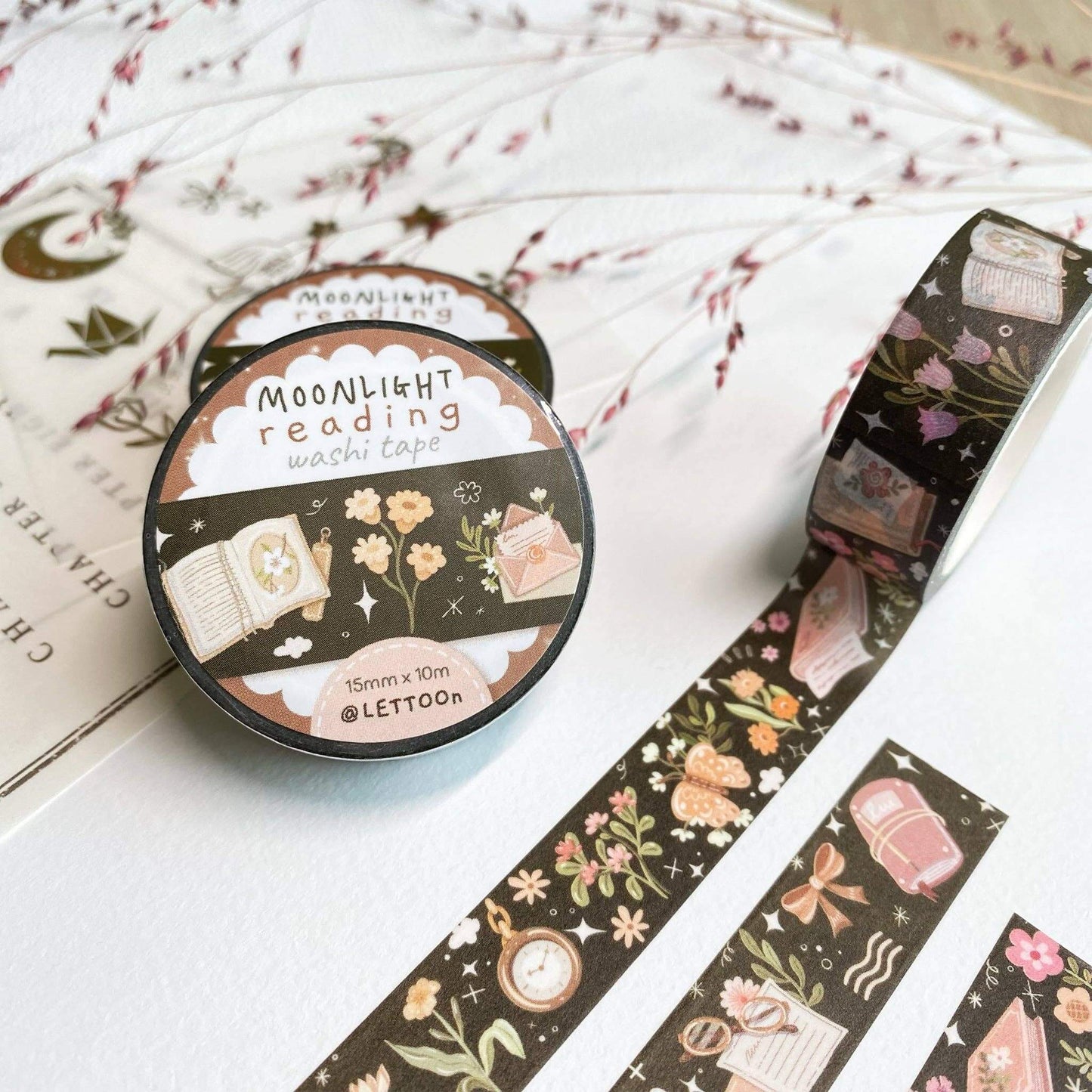 Washi Tape - Moonlight Reading