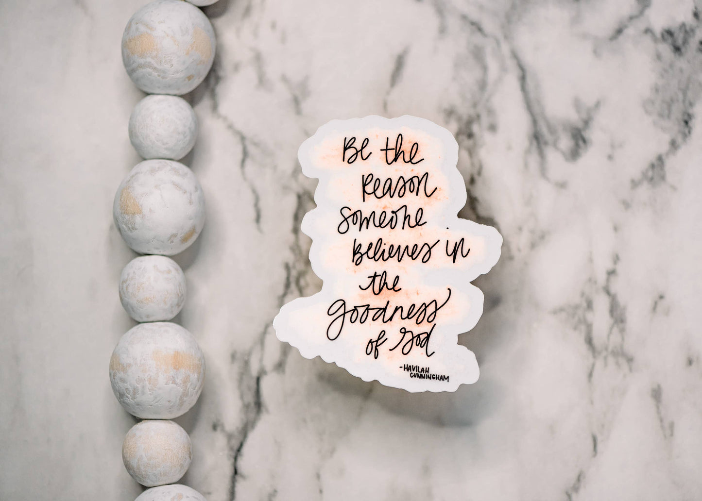 Savannah and James Co - Goodness Of God Christian Clear, Vinyl Sticker 3x3 in.