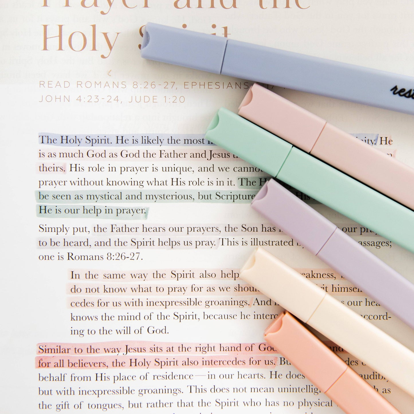 The Daily Grace Co - Muted Pastel Highlighters - OUR BEST SELLER!