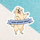 Stickers+ X Ashley Bexar - Golden Retriever Dog Dogs Dog Mom Waterproof Vinyl Sticker