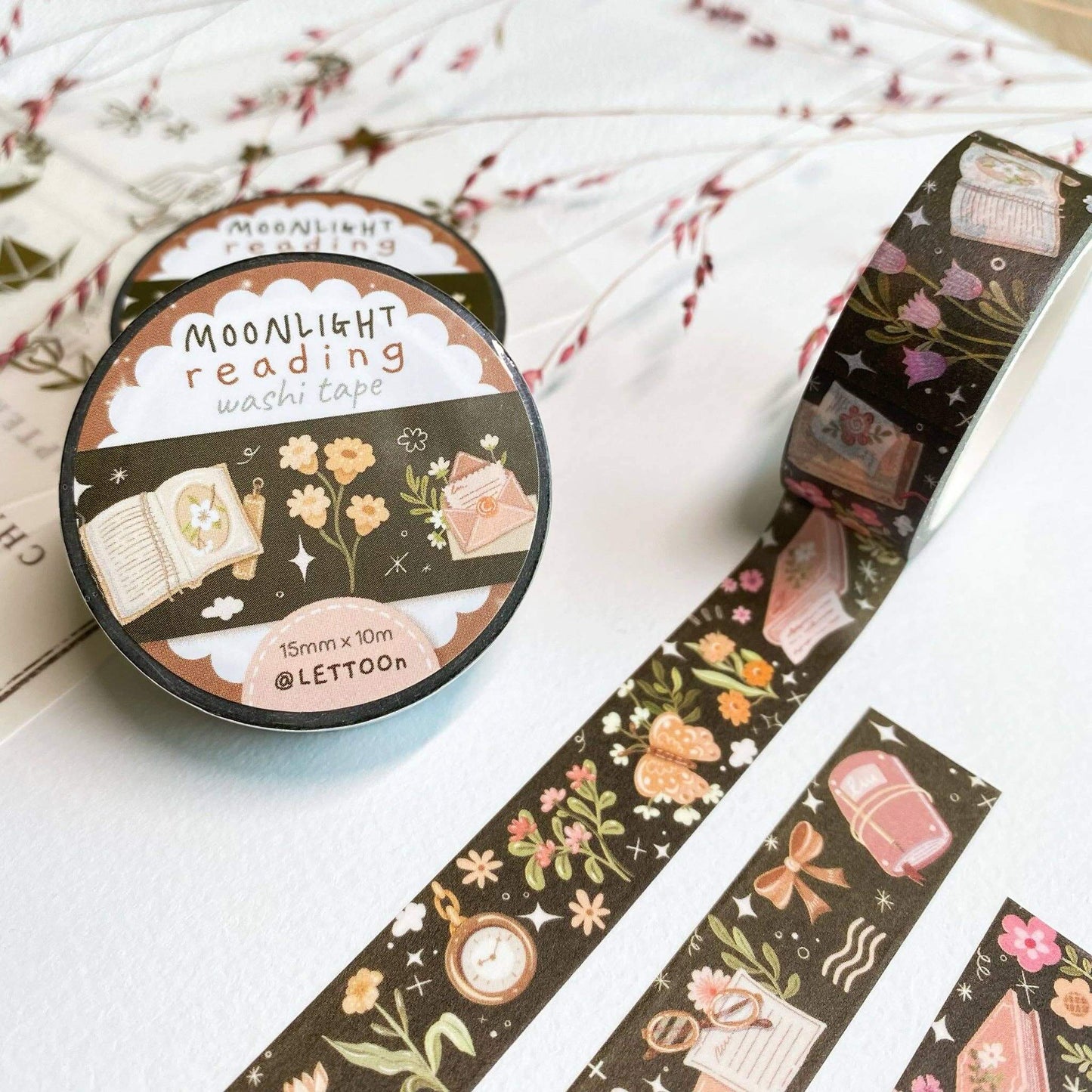 Washi Tape - Moonlight Reading