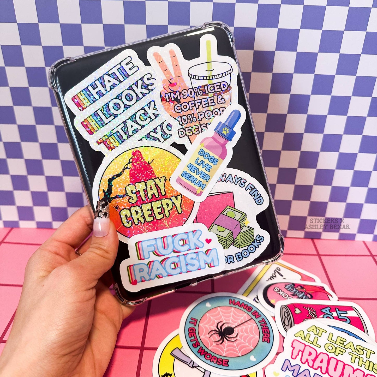 Stickers+ X Ashley Bexar - Golden Retriever Dog Dogs Dog Mom Waterproof Vinyl Sticker