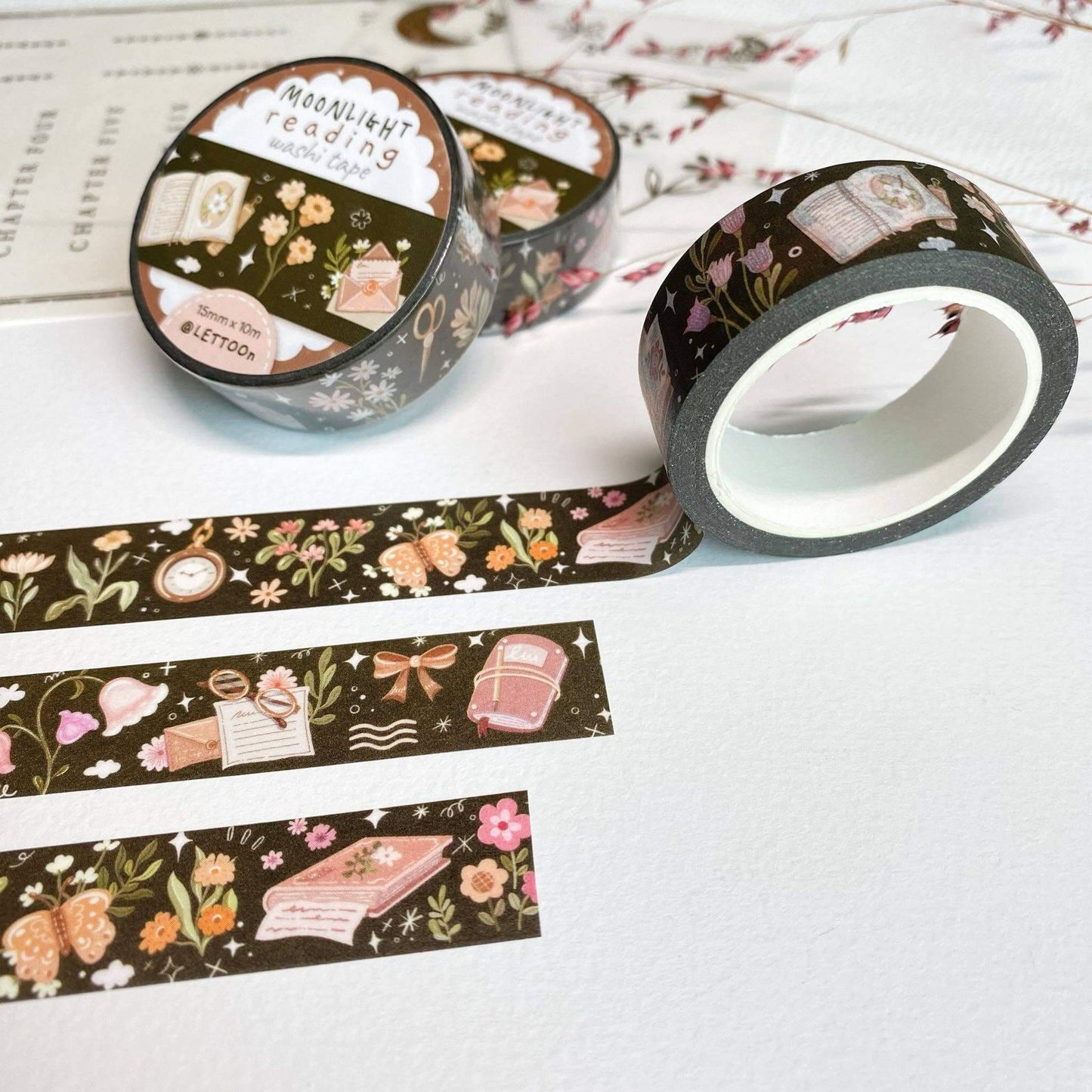 Washi Tape - Moonlight Reading