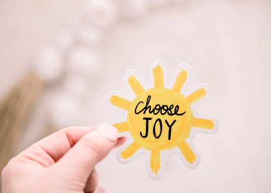 Savannah and James Co - Choose Joy Sun, Vinyl Sticker, 3x3 in