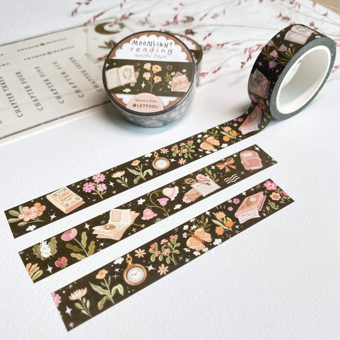 Washi Tape - Moonlight Reading