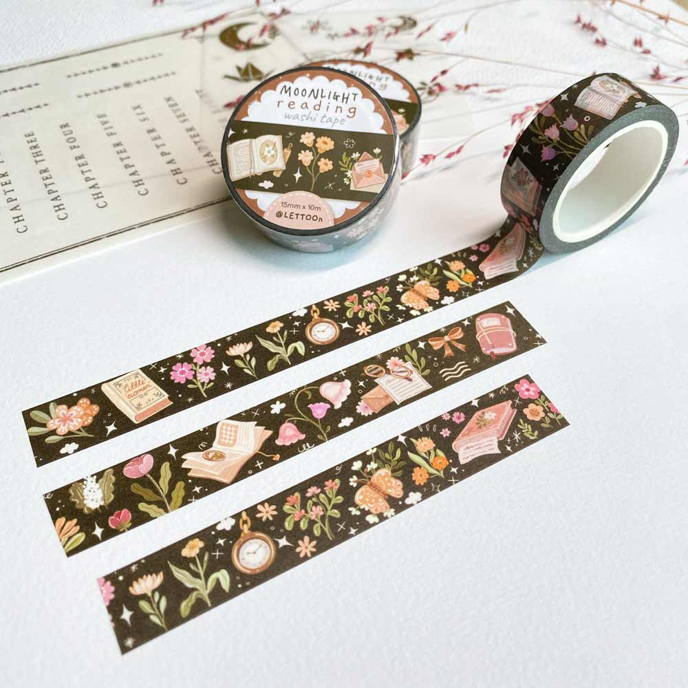 Washi Tape - Moonlight Reading