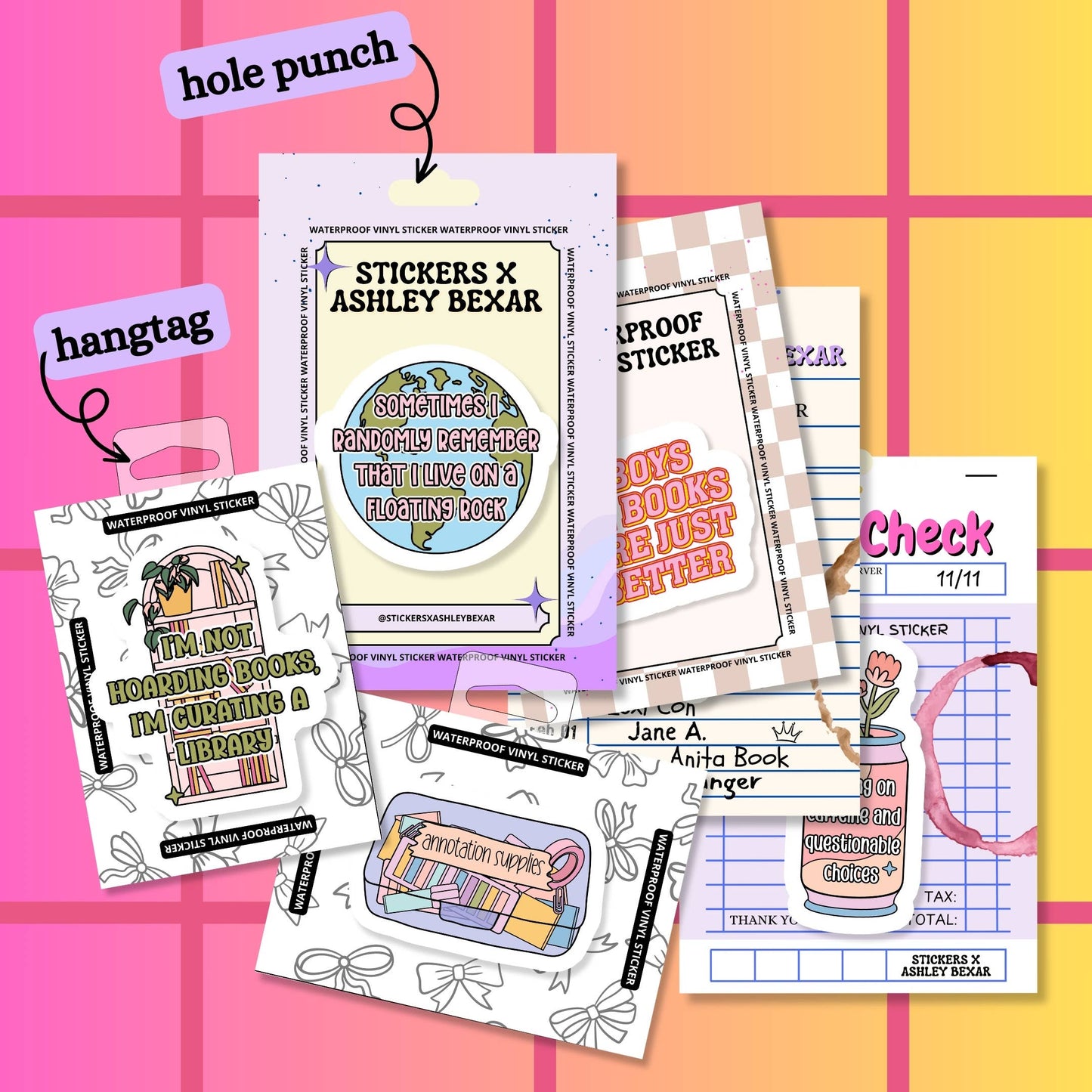 Stickers+ X Ashley Bexar - Golden Retriever Dog Dogs Dog Mom Waterproof Vinyl Sticker