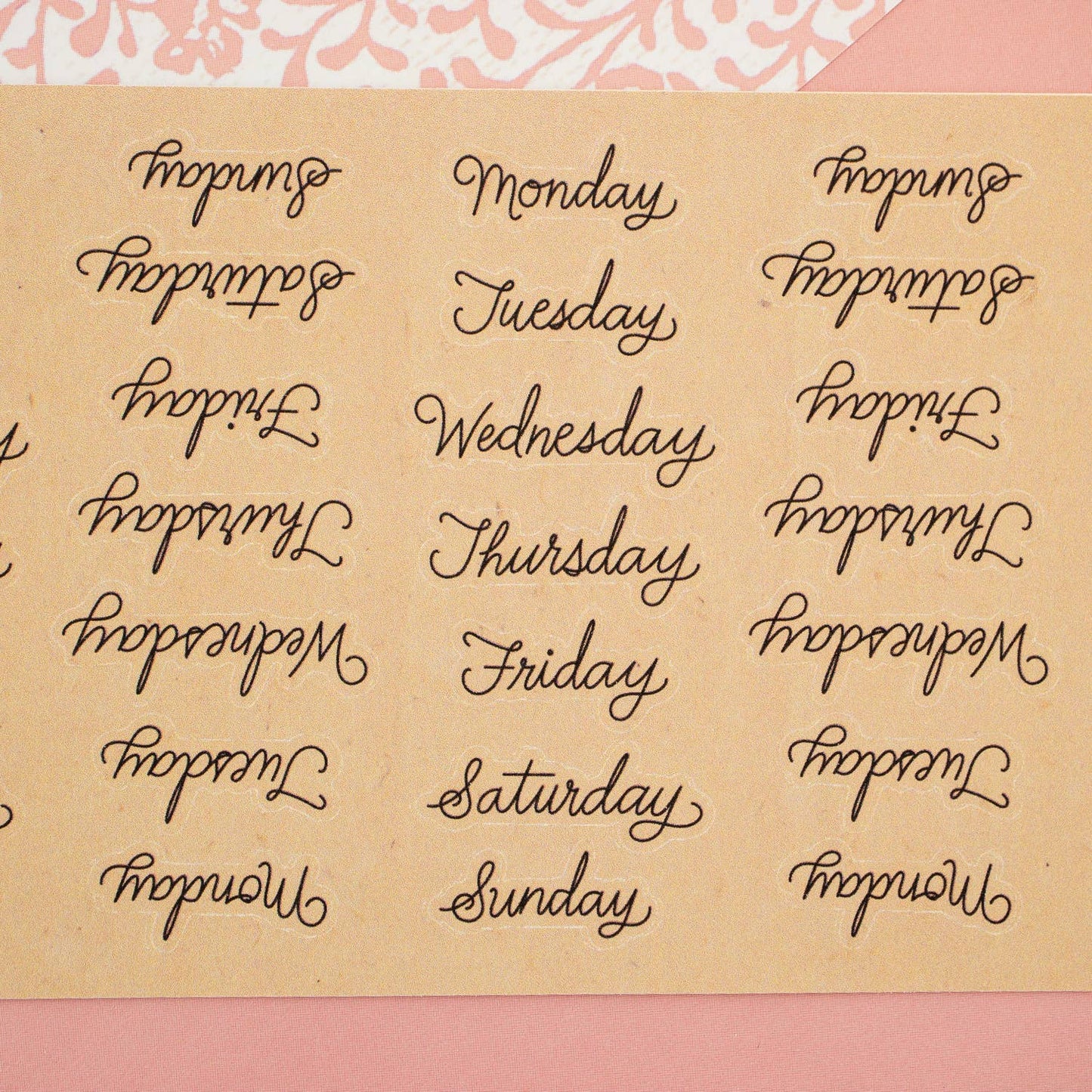 Days of the Week Sticker Sheet (25-002)