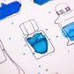 Inky Dreams Ink Bottle Sticker Sheet (24-013)