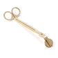 Wick trimmer in gold, black, or rose gold – 7-inch stainless steel tool for trimming candle wicks to 1/8–1/4 inch, promoting a cleaner, longer-lasting burn; handcrafted by Graceful Garden Studio