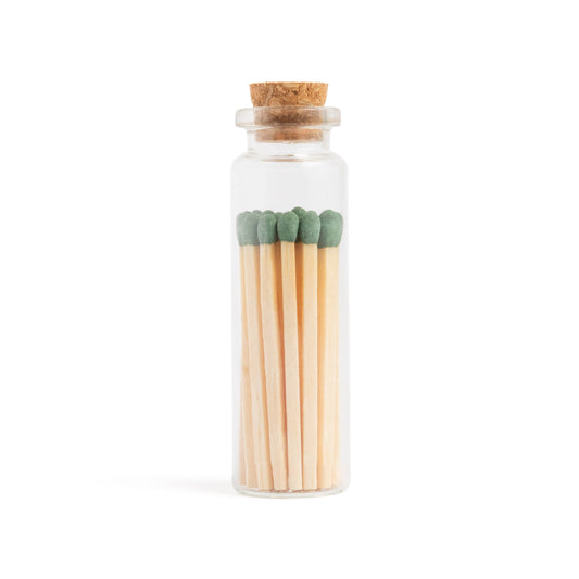 Enlighten the Occasion - Juniper Green Matches in Small Corked Vial
