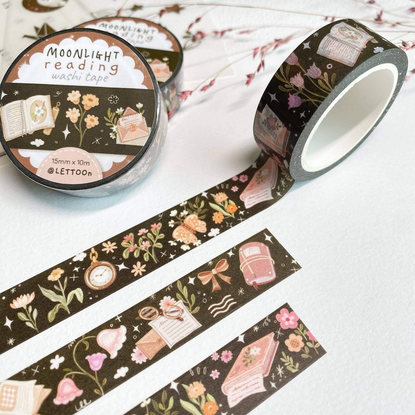 Washi Tape - Moonlight Reading