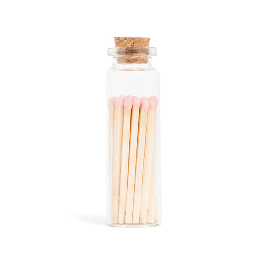 Enlighten the Occasion - Baby Pink Matches in Small Corked Vial