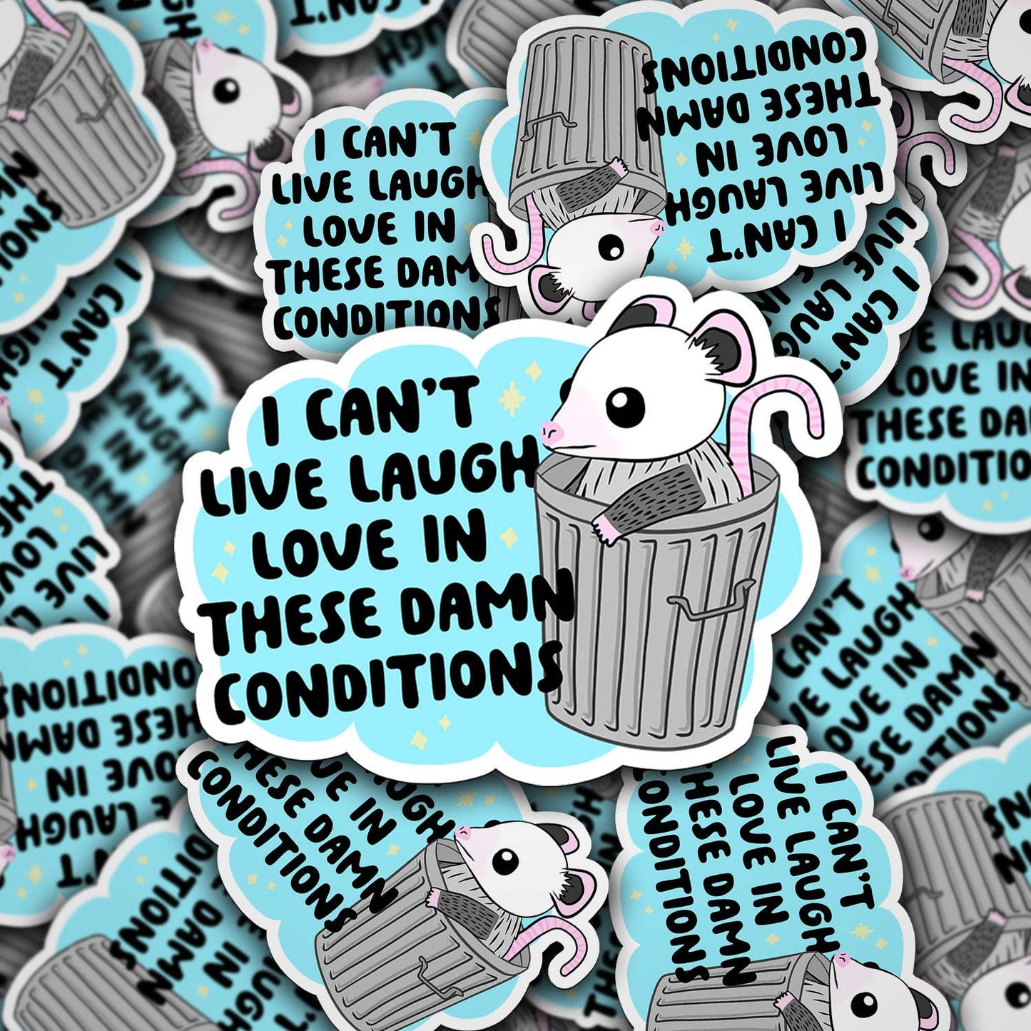 Sonny Rising - Vinyl Die Cut Decal I Can't Live Laugh Love